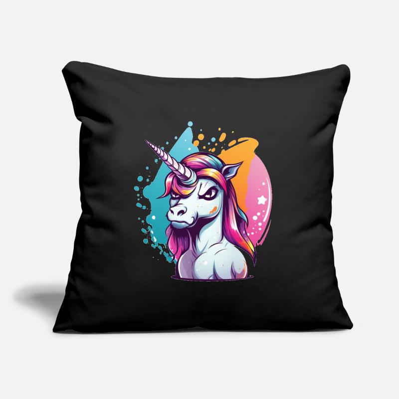 Grumpy Einhorn Sofakissen mit Füllung 45 x 45 cm