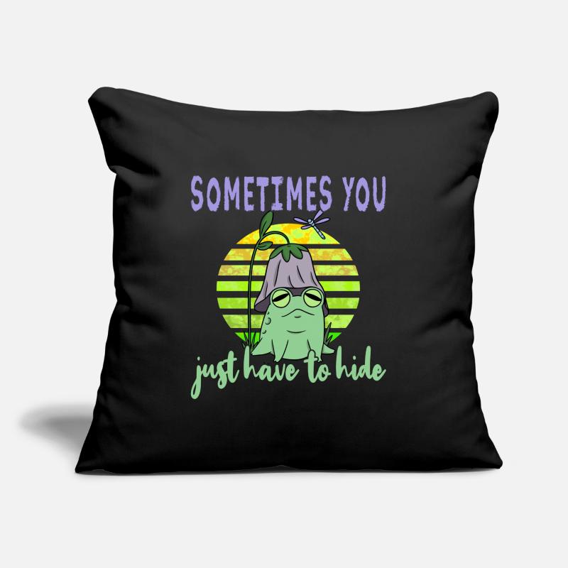 Depression Depression Frog Sofa pillow with filling 45cm x 45cm