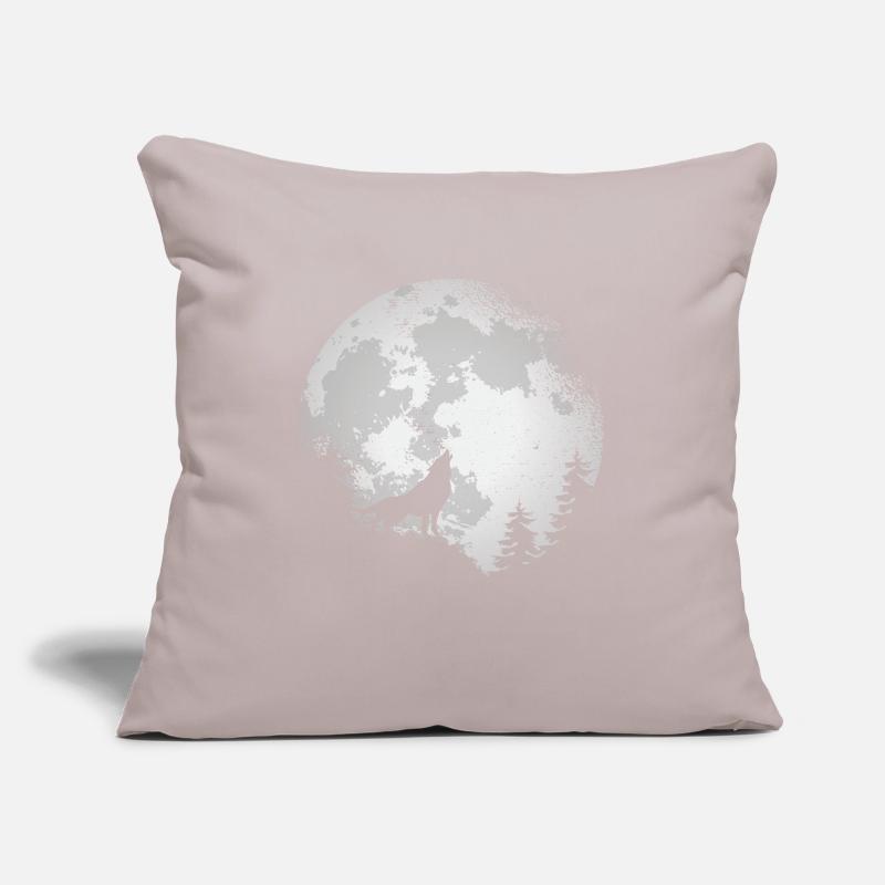 Wolf Conservation Predators Nature Full Moon Forest Sofa pillow with filling 45cm x 45cm