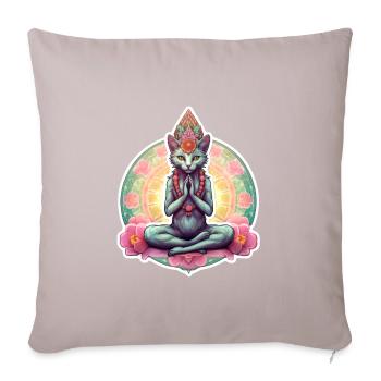 of Silence - Sofa pillow with filling 45cm x 45cm - light taupe - Front