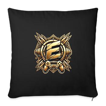 Eugen spielt (1st Edition) - Sofakissen mit Füllung 45 x 45 cm - Schwarz - Vorne