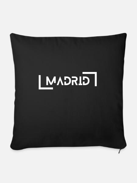 Madrid - Sofakissen mit Füllung 45 x 45 cm - Schwarz