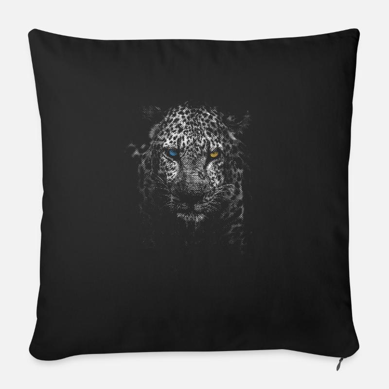 leopard - Sofakissen mit Füllung 45 x 45 cm - Schwarz