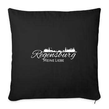 Regensburg Meine Stadt Bayern Regensburger - Sofakissen mit Füllung 45 x 45 cm - Schwarz - Vorne