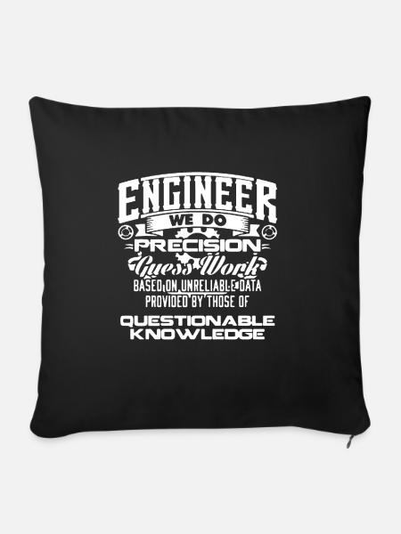 Engineer - Sofakissen mit Füllung 45 x 45 cm - Schwarz