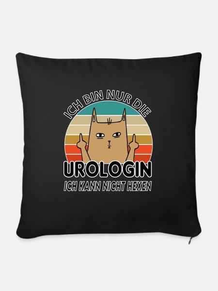 Urologin - Sofakissen mit Füllung 45 x 45 cm - Schwarz