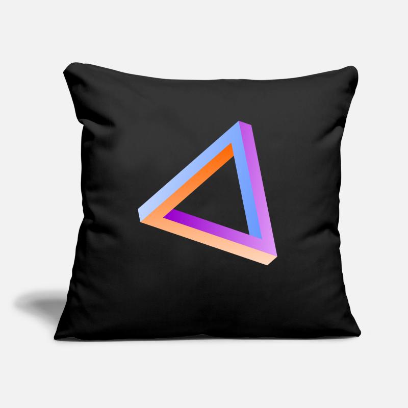 Illusion d'optique triangle impossible Coussin et housse de 45 x 45 cm