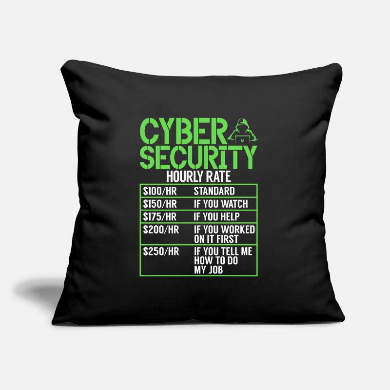 Cyber security hacker hacking Sofa pillow with filling 45cm x 45cm