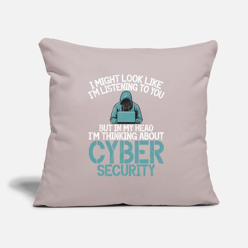 Cyber security hacker hacking Sofa pillow with filling 45cm x 45cm