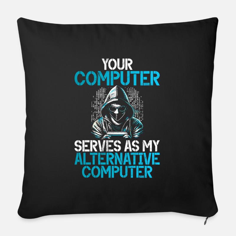 Cyber-sicherheits-hacker-hacking - Sofakissen mit Füllung 45 x 45 cm - Schwarz