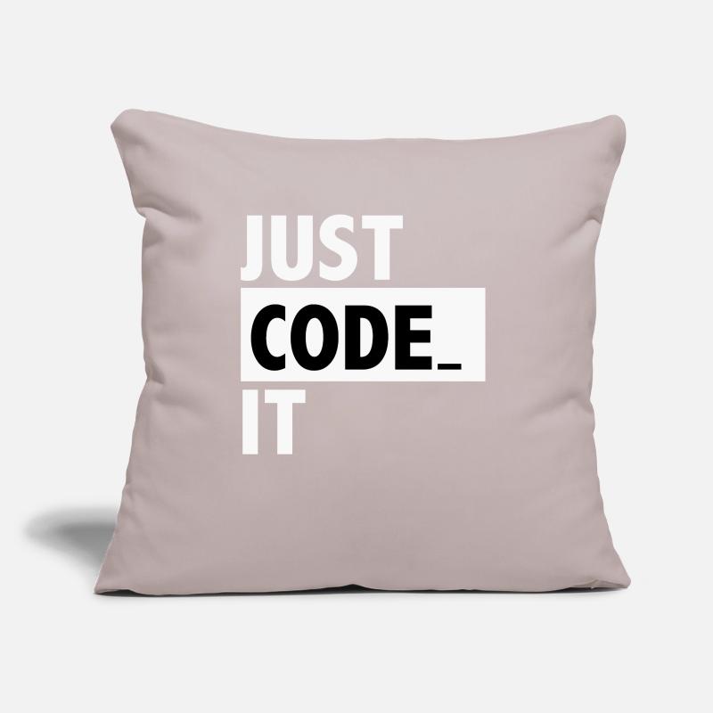 just code it Sofa pillow with filling 45cm x 45cm