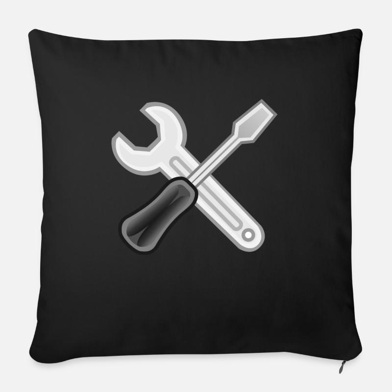 Handwerker - Sofakissen mit Füllung 45 x 45 cm - Schwarz