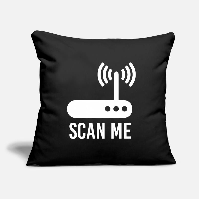 Wireless Internet access Sofa pillow with filling 45cm x 45cm