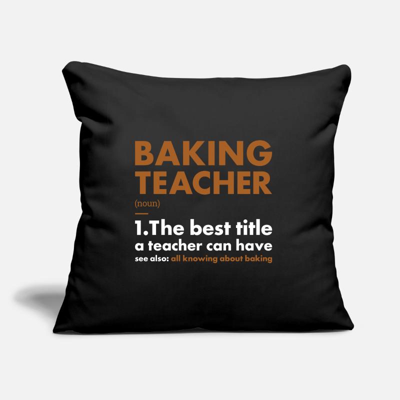 Baker Teacher Definition Baking Sofa pillow with filling 45cm x 45cm