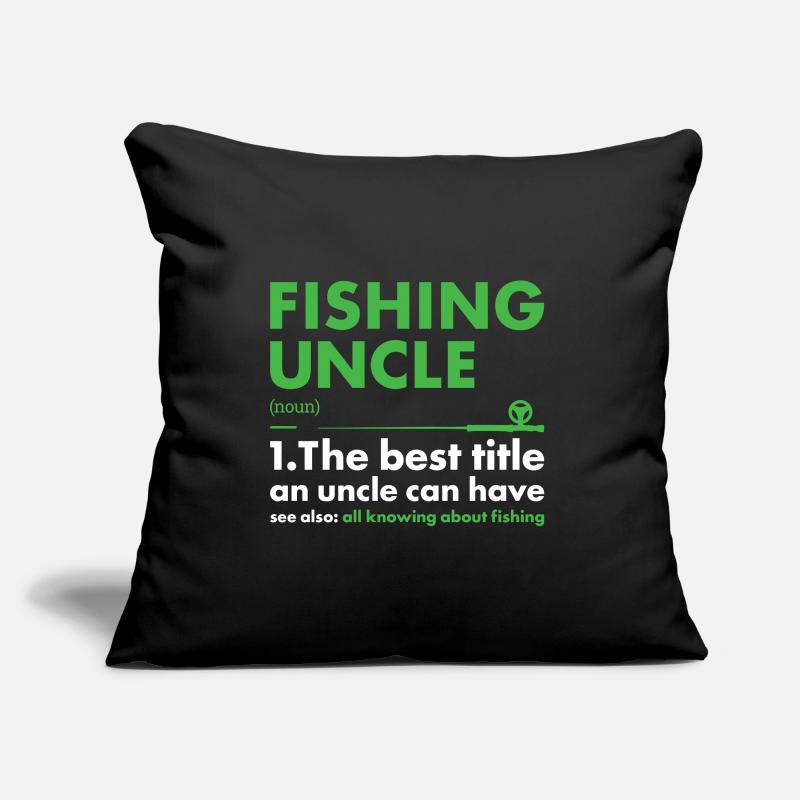 Fisher Uncle Définition Pêche Coussin et housse de 45 x 45 cm