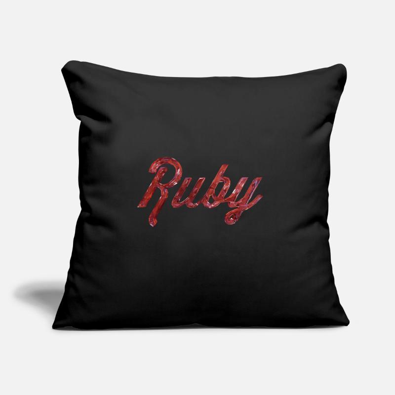 Ruby Stylized Text Sofa pillow with filling 45cm x 45cm