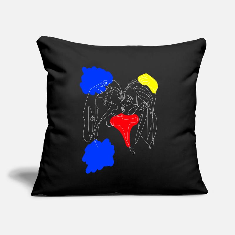 Mädchen lieben Sofakissen mit Füllung 45 x 45 cm