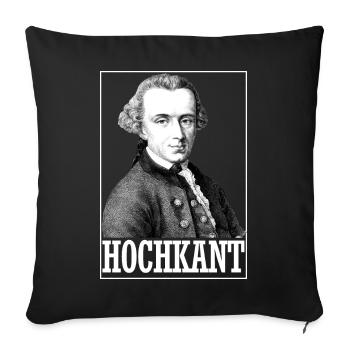 Kant Philosoph Meme Studium Nerd Geschenk Kreativ - Sofakissen mit Füllung 45 x 45 cm - Schwarz - Vorne