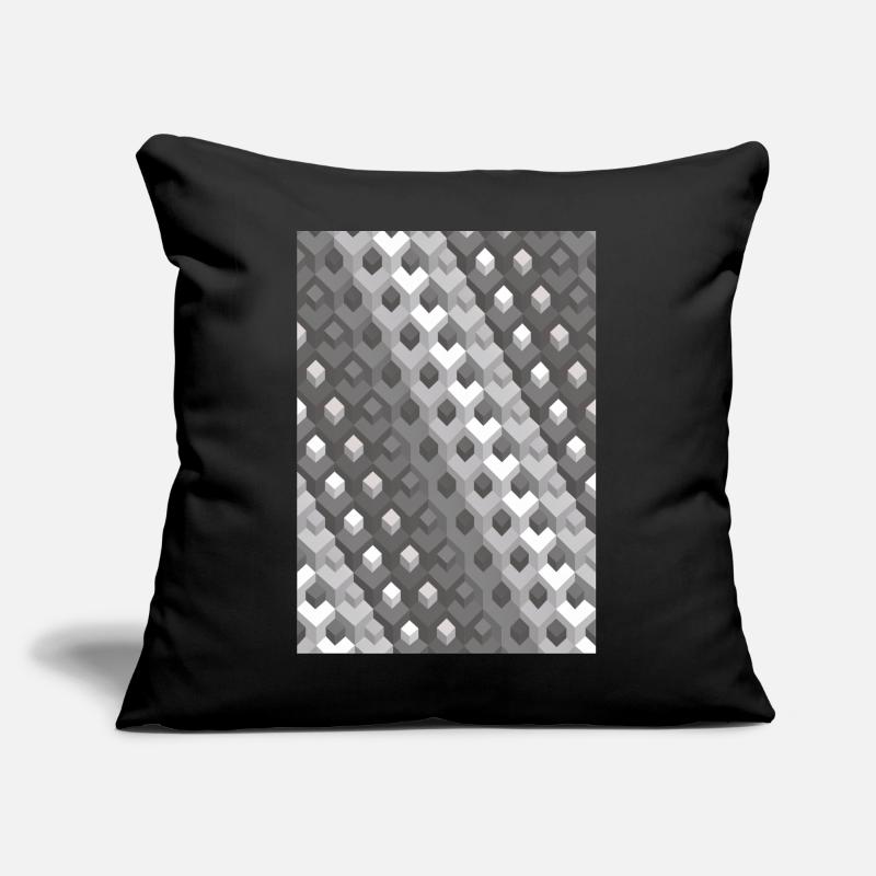 Grayscale gradient Turn right Sofa pillow with filling 45cm x 45cm