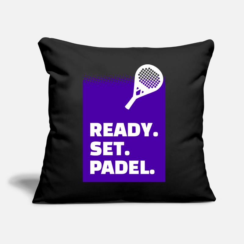 Padelspiel Statement Training Turnier Racket Padel Sofakissen mit Füllung 45 x 45 cm