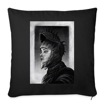 Black Knightess - Sofakissen mit Füllung 45 x 45 cm - Schwarz - Vorne