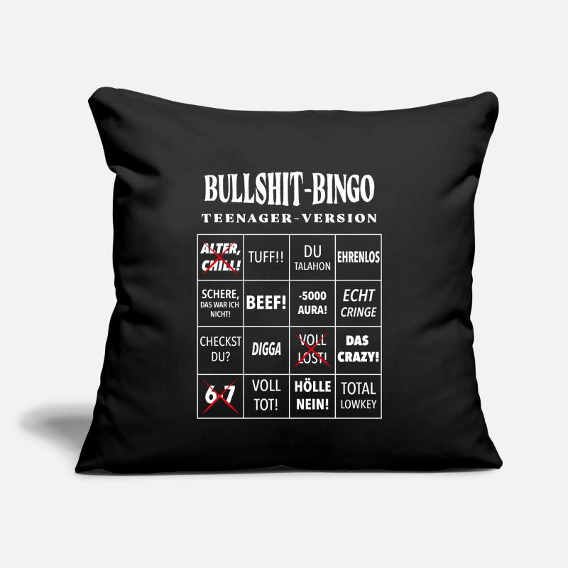 Bingo à la connerie – Version ado Coussin et housse de 45 x 45 cm