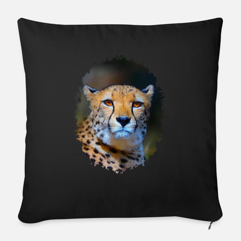 Gepard - Sofakissen mit Füllung 45 x 45 cm - Schwarz