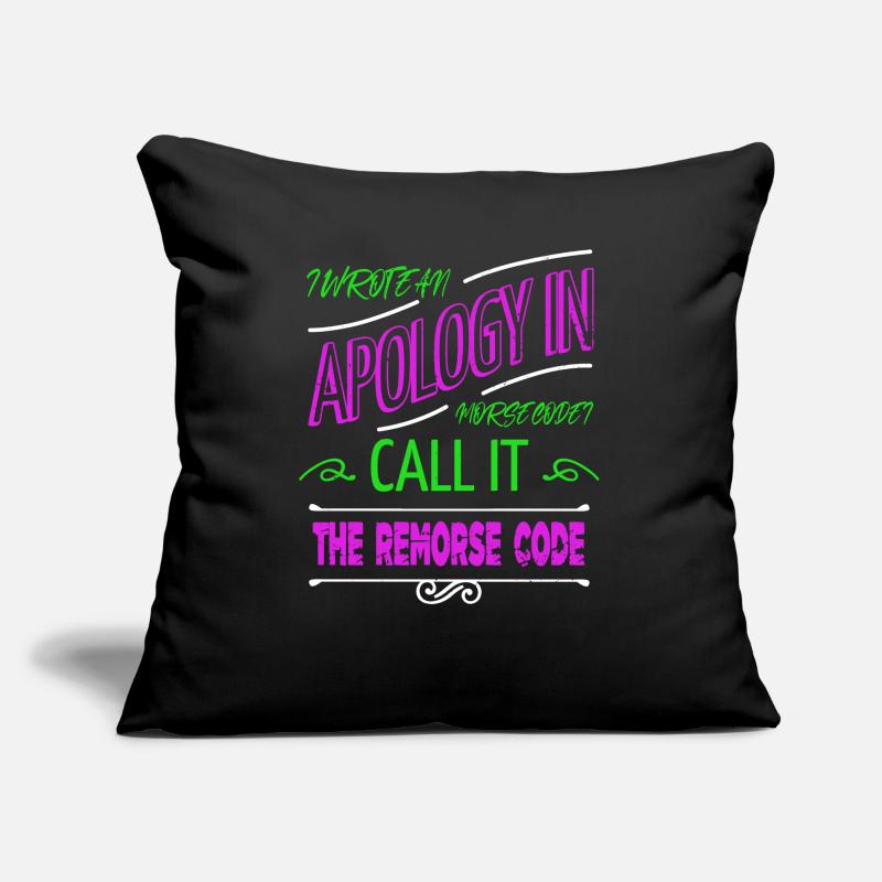college student programming computer language Sofa pillow with filling 45cm x 45cm