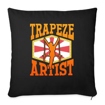 Trapeze Artist – Circus Performer Circus Lover - Sofa pillow with filling 45cm x 45cm - black - Front