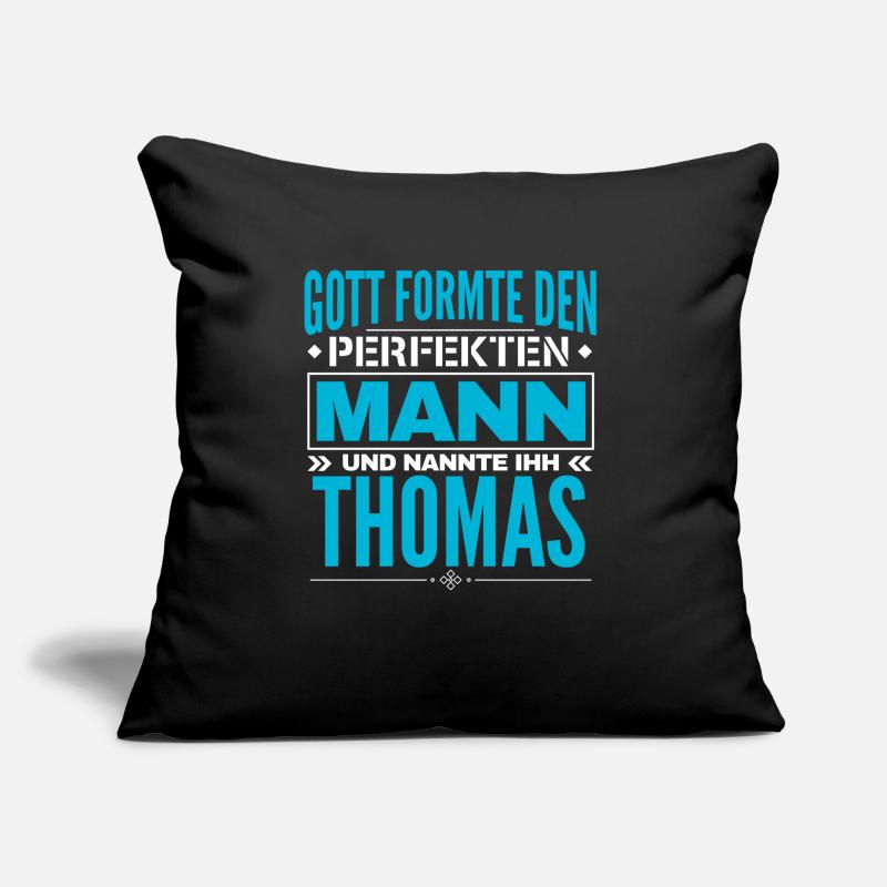 Thomas Name Design Sofakissen mit Füllung 45 x 45 cm