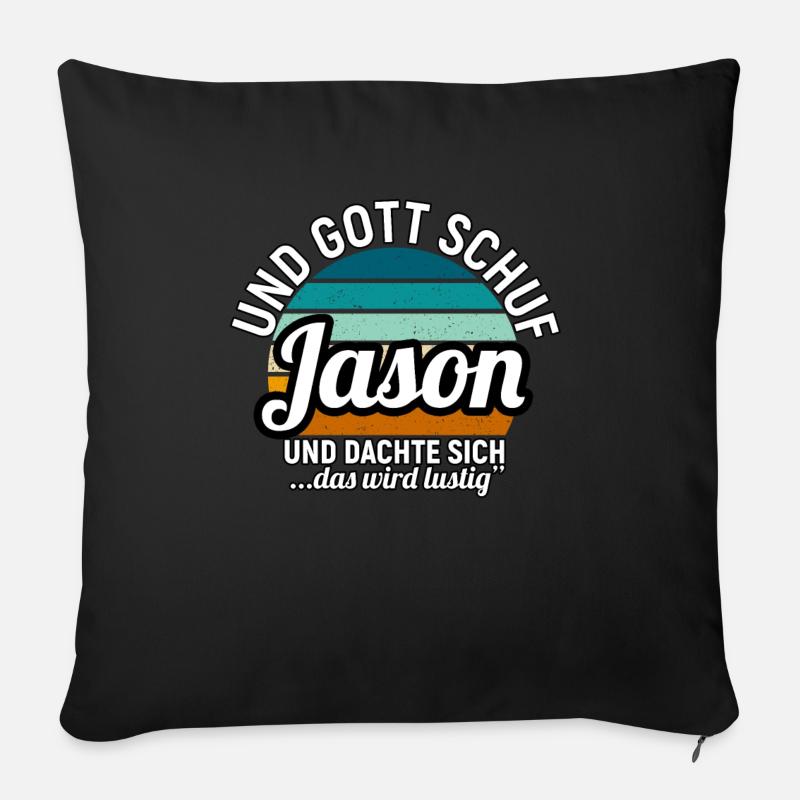 Jason - Sofakissen mit Füllung 45 x 45 cm - Schwarz