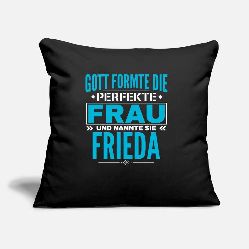 Frieda Name Design Sofakissen mit Füllung 45 x 45 cm
