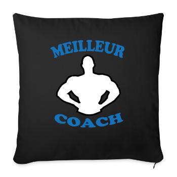 BESTER TRAINER 88 - Sofakissen mit Füllung 45 x 45 cm - Schwarz - Vorne
