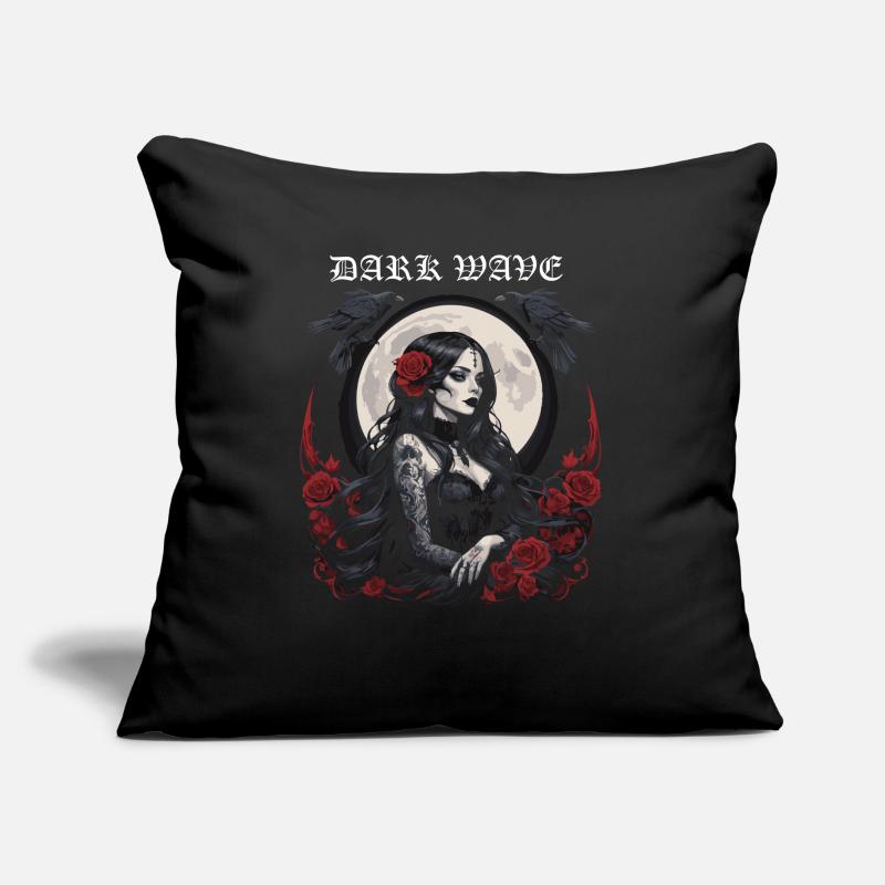 Conception Dark Wave Coussin et housse de 45 x 45 cm