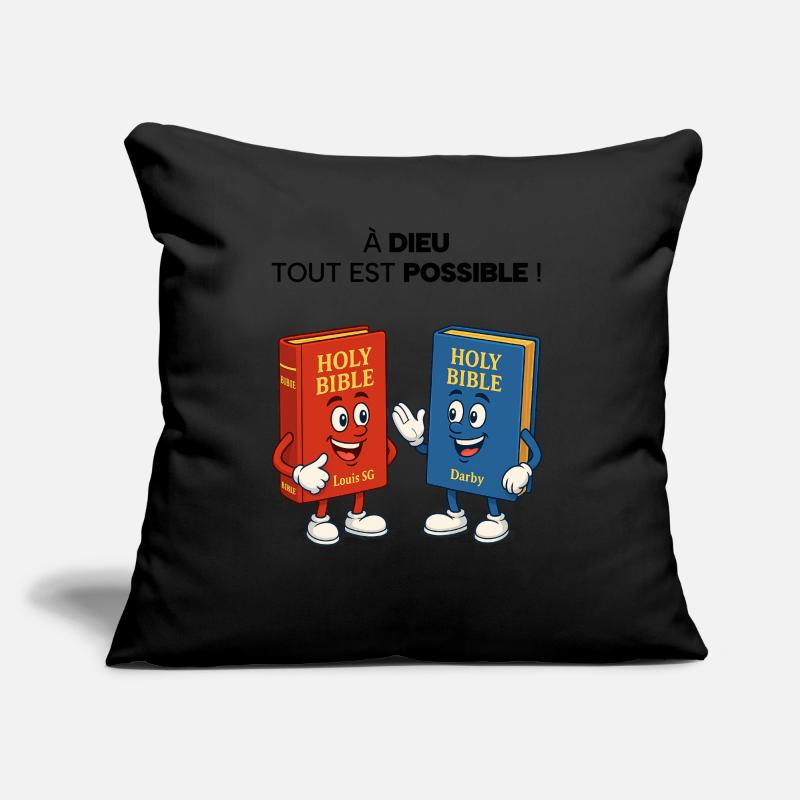 Bible T-Shirt Coussin et housse de 45 x 45 cm