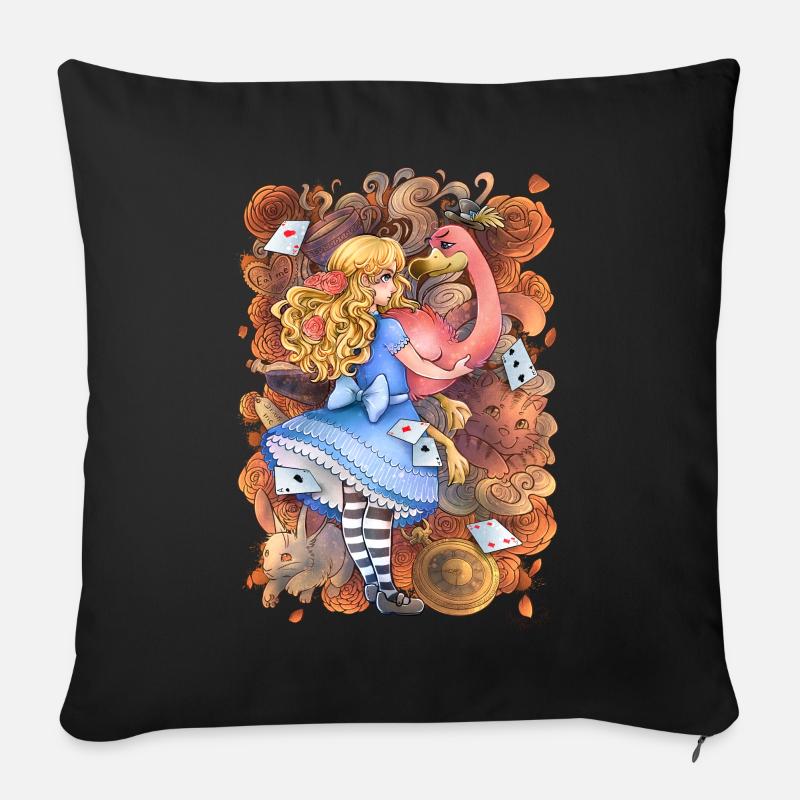 Alice - Sofakissen mit Füllung 45 x 45 cm - Schwarz