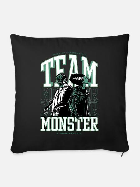 Universal Monsters Team Monster Frankenstein - Sofakissen mit Füllung 45 x 45 cm - Schwarz