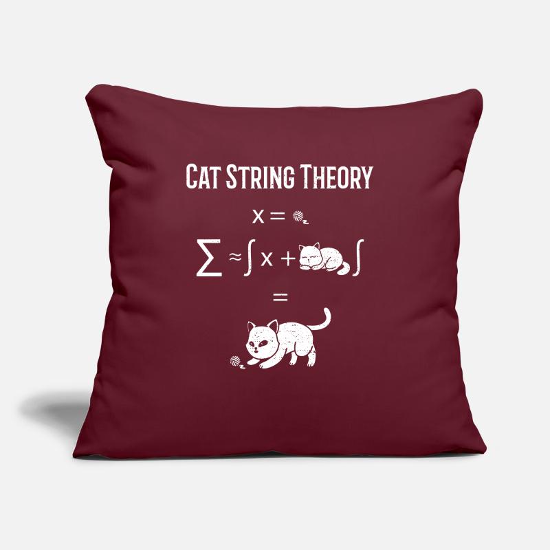 Cat String Theory - Sciences Sofa pillow with filling 45cm x 45cm