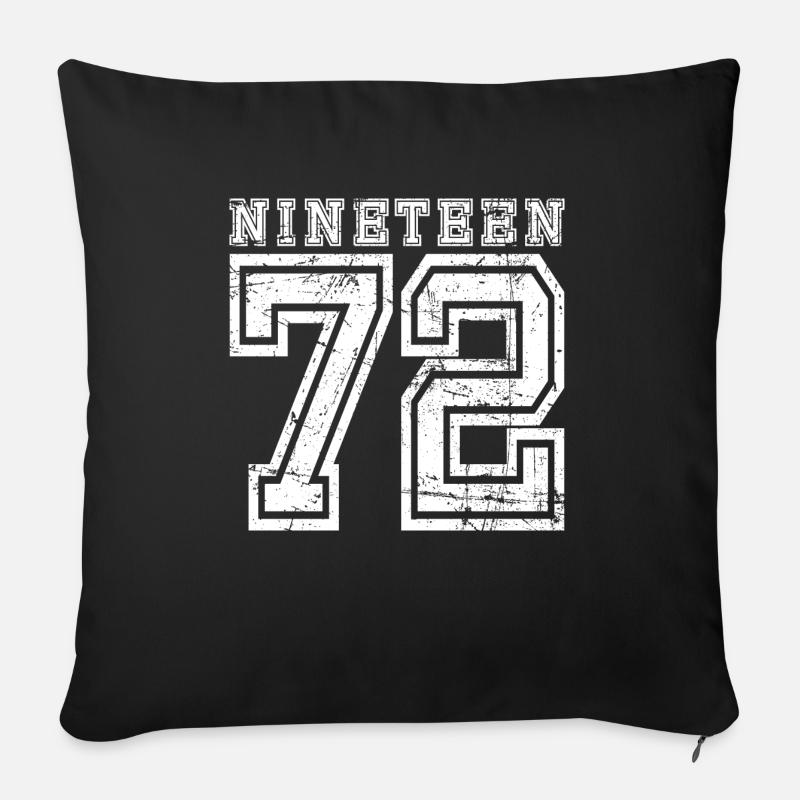 NINETEEN 1972 - Sofakissen mit Füllung 45 x 45 cm - Schwarz