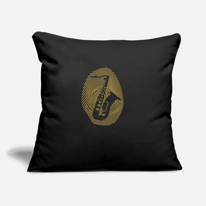 Conception de saxophone Coussin et housse de 45 x 45 cm