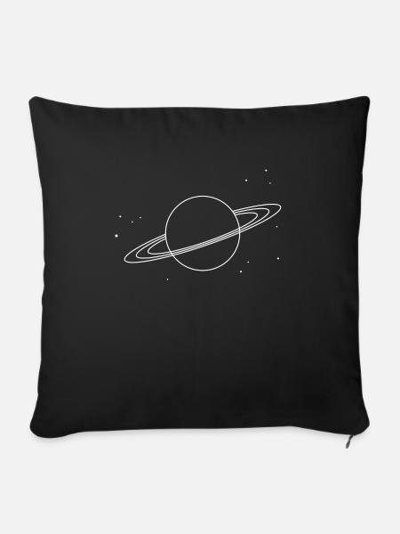 Saturn - Sofakissen mit Füllung 45 x 45 cm - Schwarz