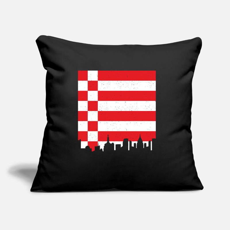 Drapeau de Brême Drapeau de Brême Coussin et housse de 45 x 45 cm