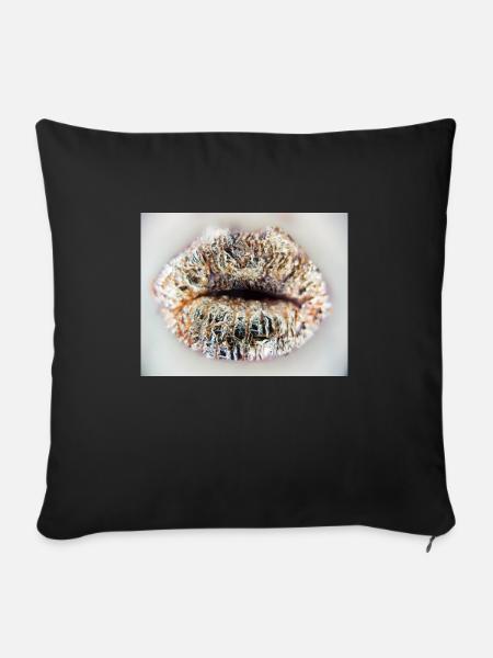 metalickiss - Sofakissen mit Füllung 45 x 45 cm - Schwarz