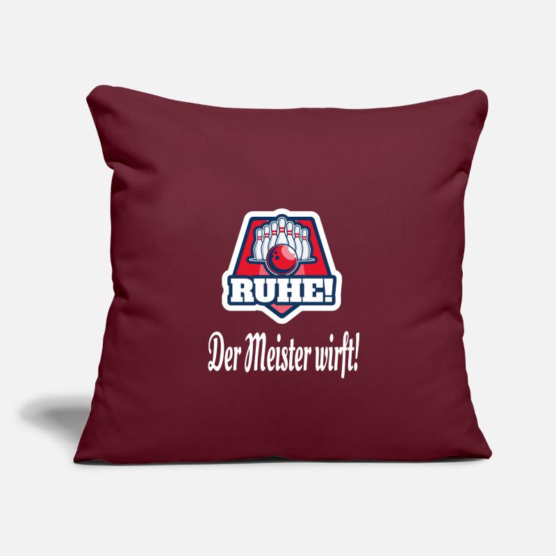 Calm The Master Throws Happens Bowling Bowling Sofa pillow with filling 45cm x 45cm