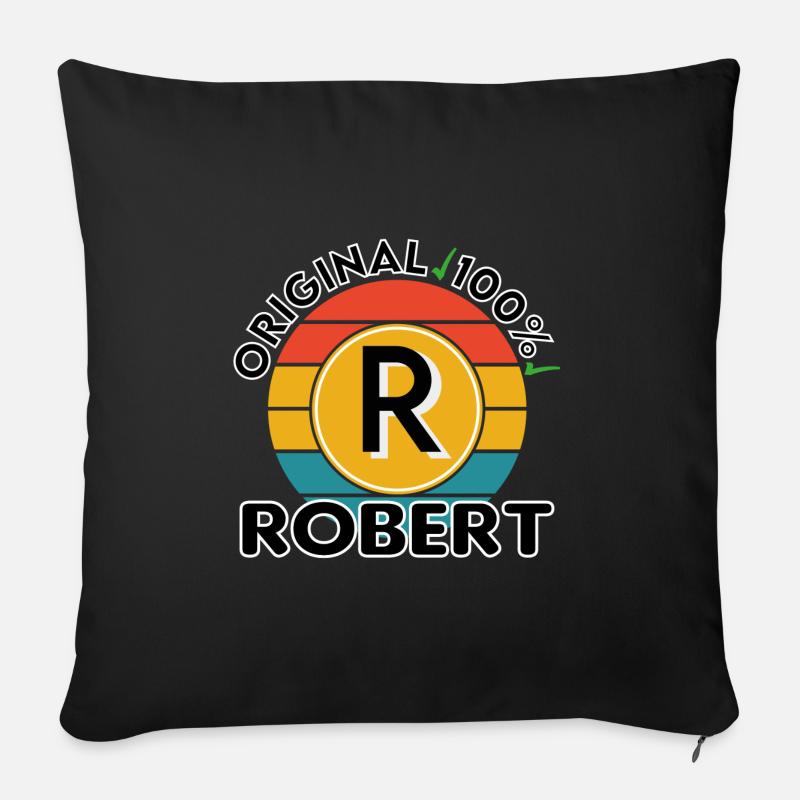 Robert - Sofakissen mit Füllung 45 x 45 cm - Schwarz