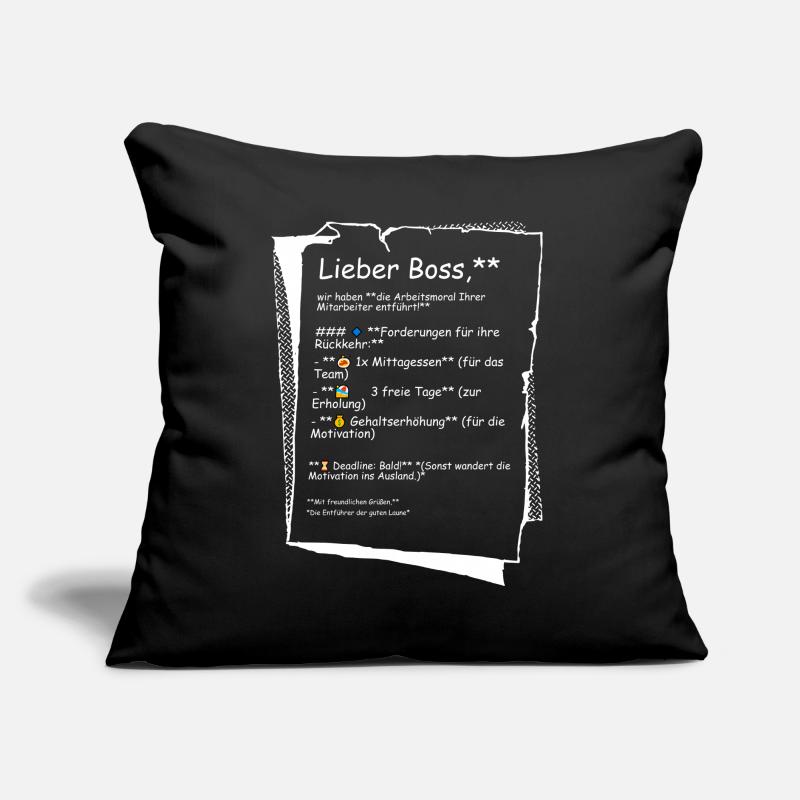 Work ethic Sofa pillow with filling 45cm x 45cm