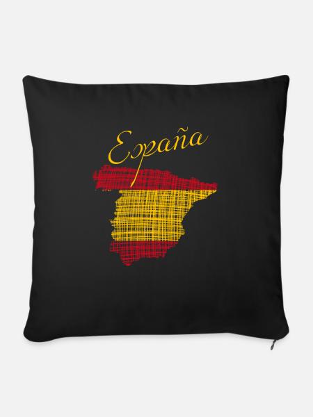 España - Sofakissen mit Füllung 45 x 45 cm - Schwarz