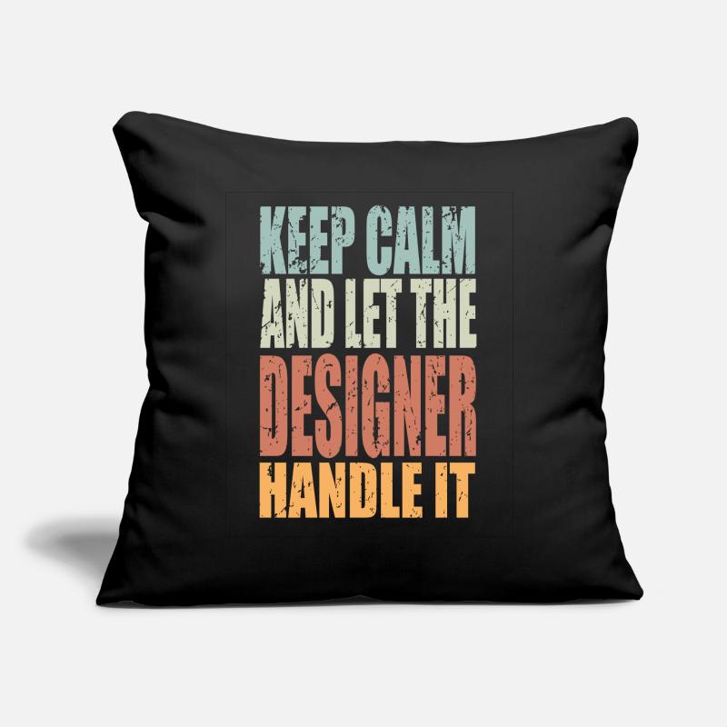 Keep Calm Designer Spruch Designer Geschenk Sofakissen mit Füllung 45 x 45 cm