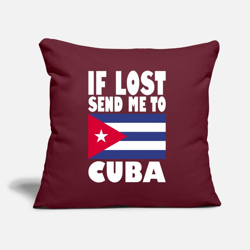 Drapeau de Cuba Coussin et housse de 45 x 45 cm