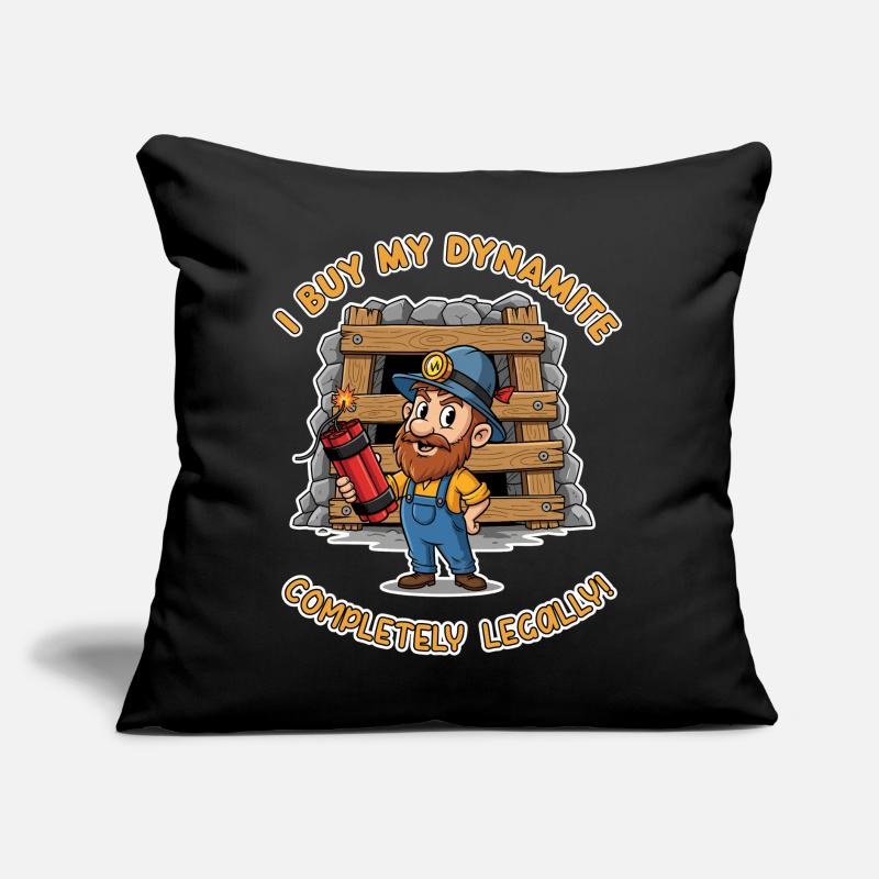 Dynamite Miner ! Coussin et housse de 45 x 45 cm